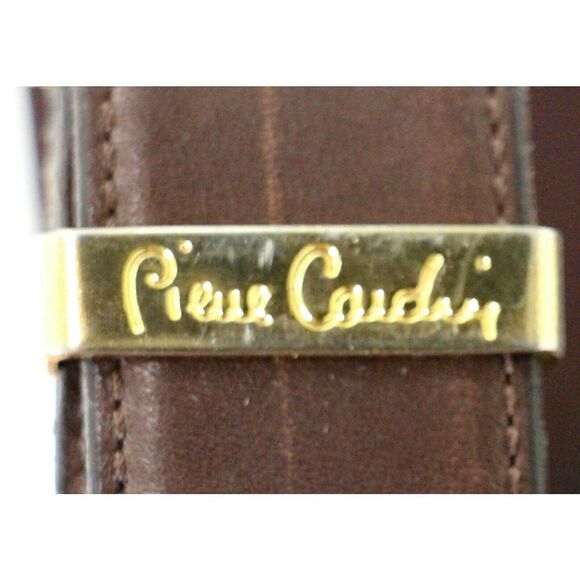 Pierre Cardin BROWN GENUINE LEATHER 1 1/8"Wd CASUAL DRESS MEN'S BELT 34/85 (X39 - Picture 3 of 12